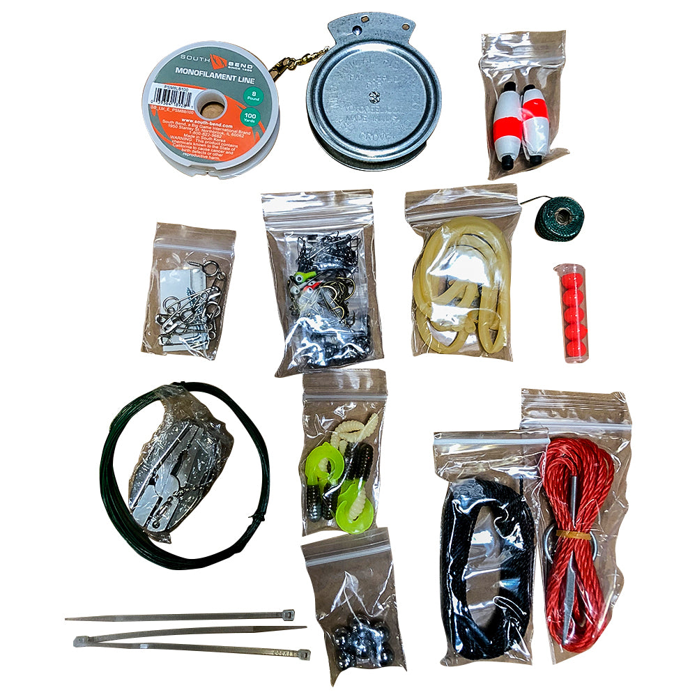 Basic Emergency Fishing Kit  Fishing kit, Survival fishing kit, Survival  fishing