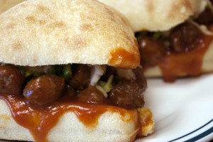 Food Storage Meatball Sandwich for Super Bowl Sunday