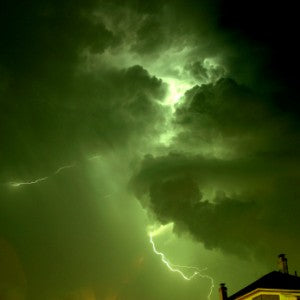 green sky tornado