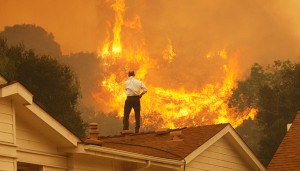 Fire Approaching House (NY Times) disaster season fire season