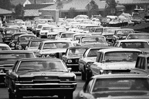 1960s-traffic-jam - Black Friday Facts