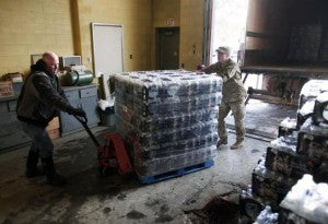 Volunteers Helping Unload Water - Flint
