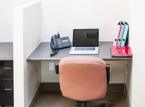 workplace Health hacks - clean cubicle