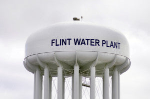 Flint Water Tower - unsafe drinking water