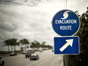 Hurricane route marker
