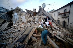 Italy Earthquake - via The Mirror