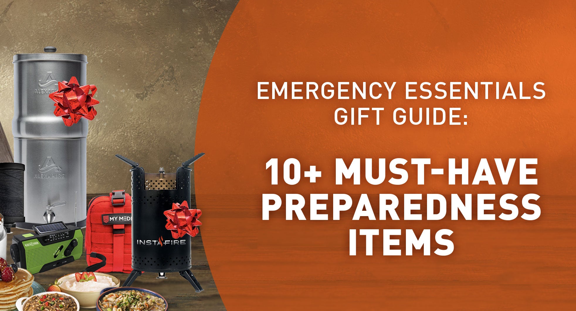 Emergency prep items great for gifts