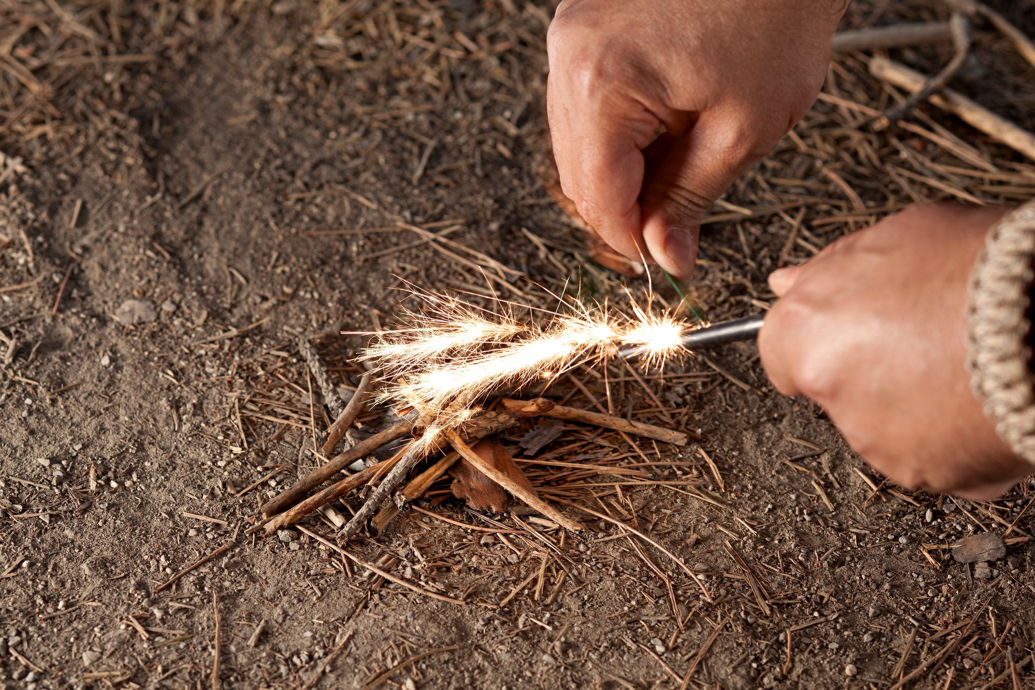 Didn't Bring Flint in Your Backpack? No Problem - Find a Rock - Be Prepared - Emergency Essentials