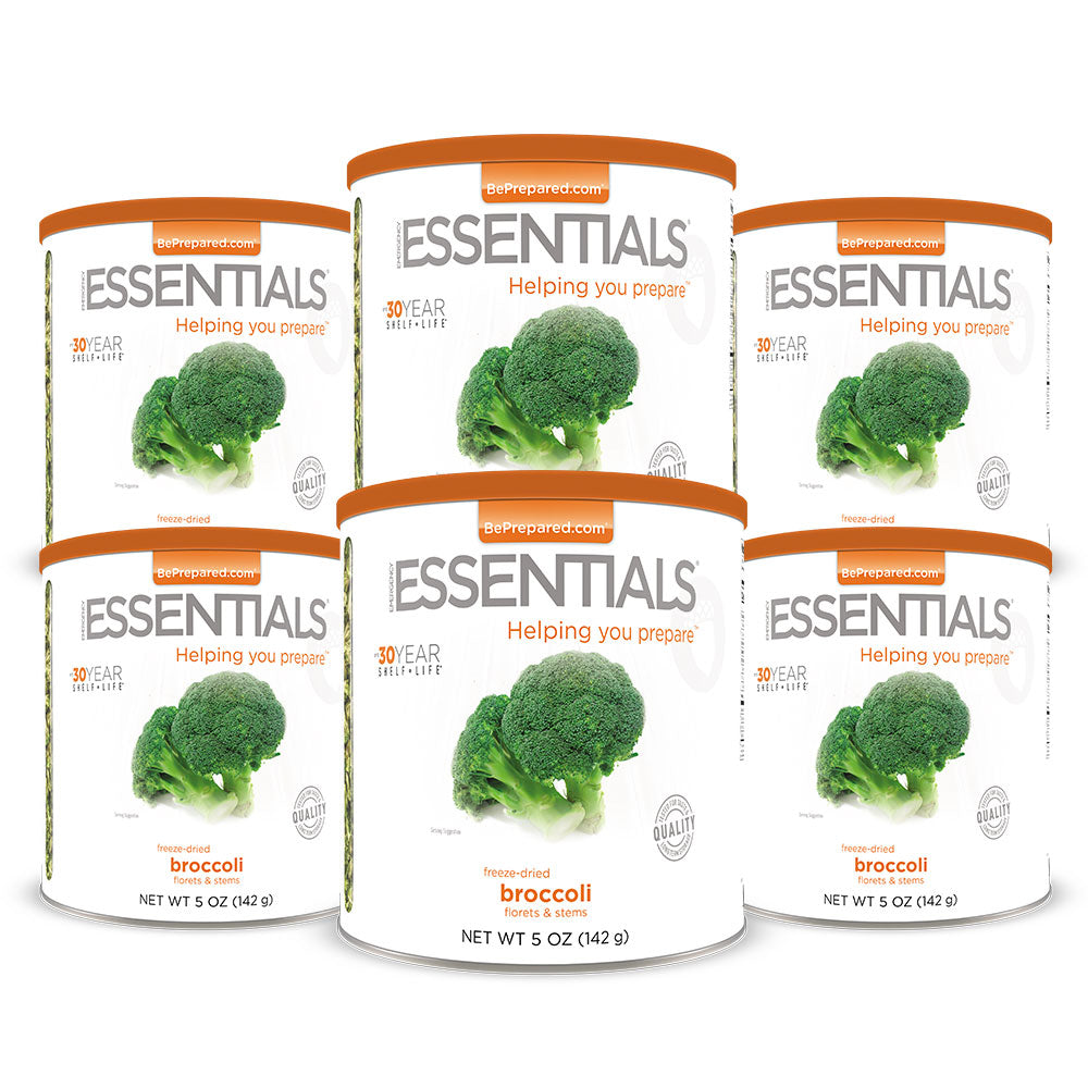 Freeze-Dried Broccoli Large Can 6-Pack by Emergency Essentials®