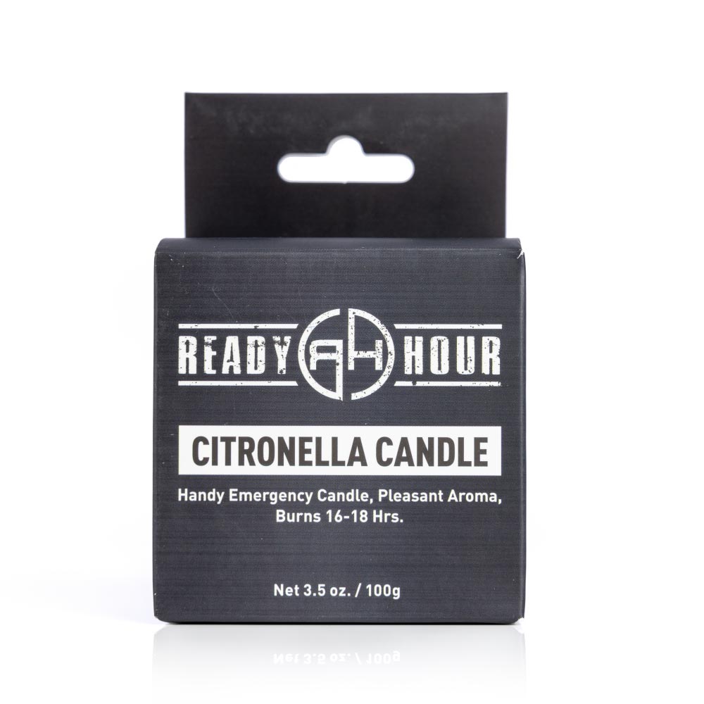 Citronella Candle by Ready Hour box front view (4663486251148)