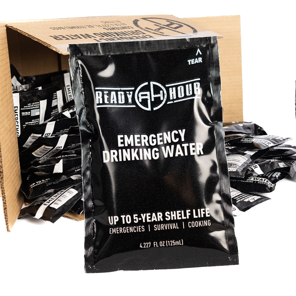 Emergency Water Pouch Case Pack (64 pouches) by Ready Hour