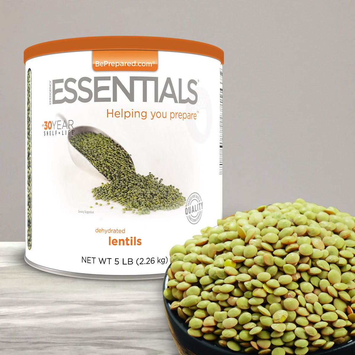 Emergency Essentials® Lentils Large #10 Can