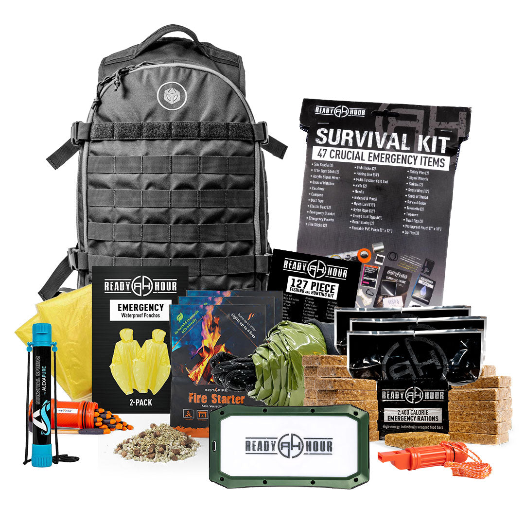 6-Month Emergency Food Kit Plus FREE Ultimate Bug-Out-Bag Bundle