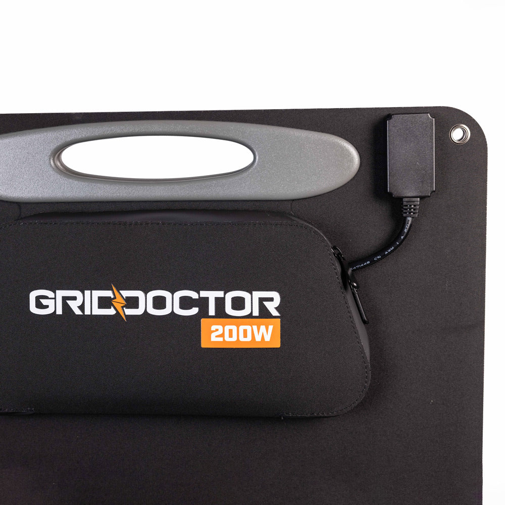 Grid Doctor 3300 Solar Generator System Now with built-in EMP Protection! (Waterproof 200W Panel Included FREE)