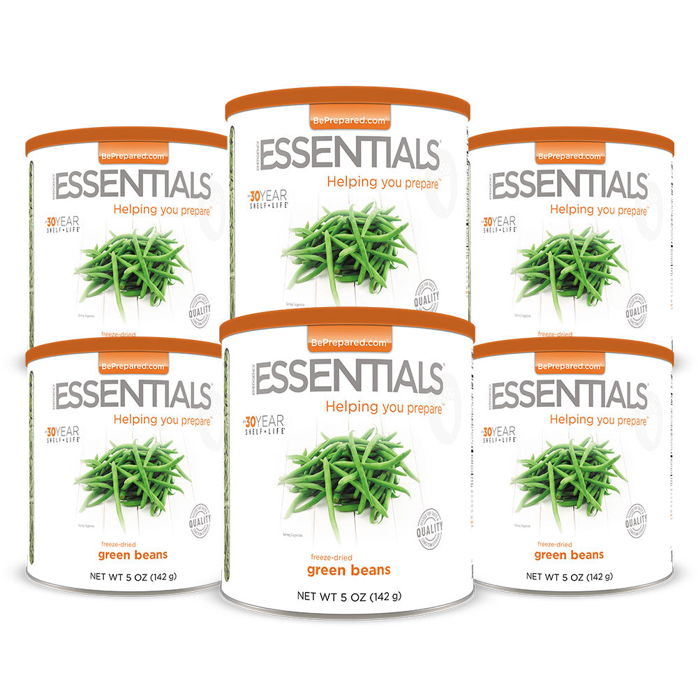 Freeze-Dried Green Beans Large Can 6-Pack by Emergency Essentials®