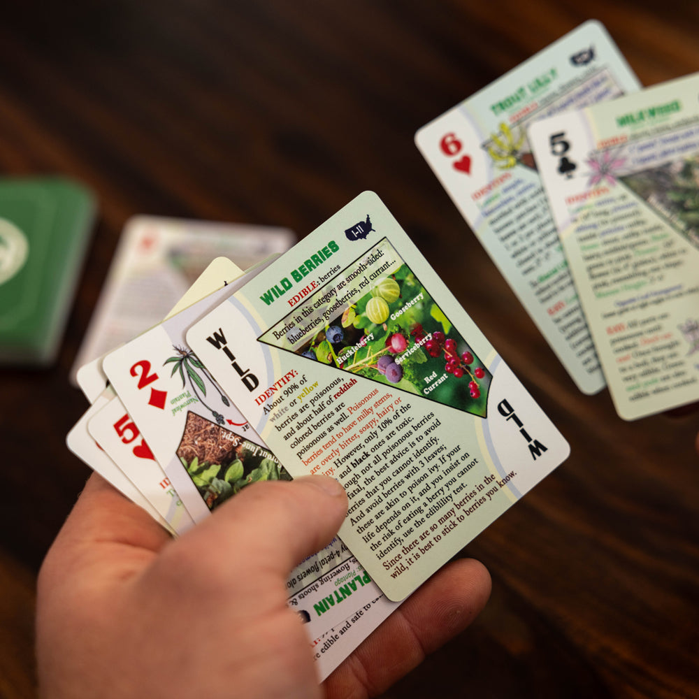 Edible Wild Foods Playing Cards