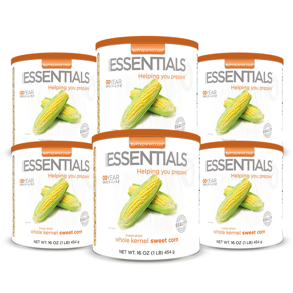 Freeze-Dried Super Sweet Corn Large Can 6-Pack by Emergency Essentials®