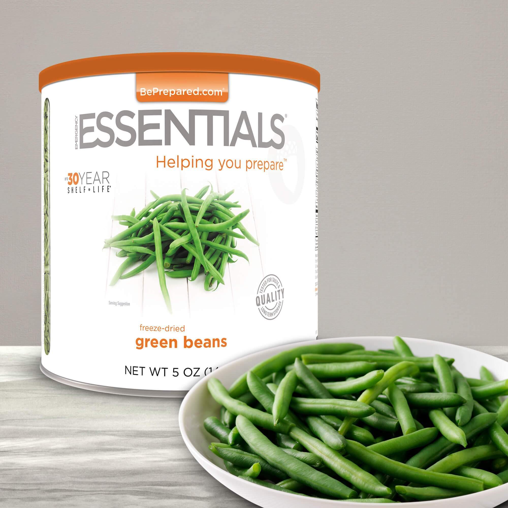 Emergency Essentials® Freeze-Dried Green Beans Large Can (4625764057228) (7525936726156)