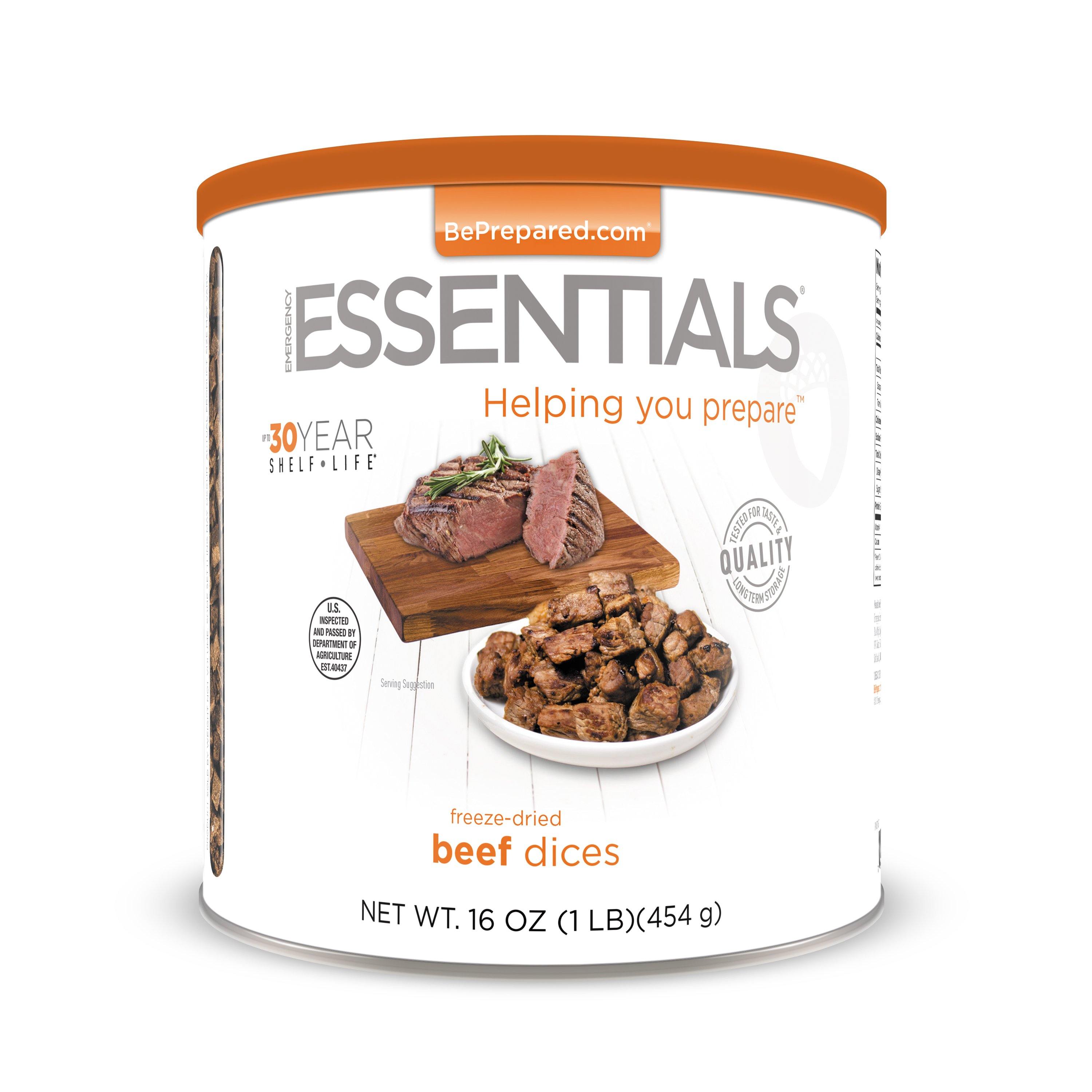 Emergency Essentials® Freeze-Dried Beef Dices (Cooked) Large Can (4625765105804)