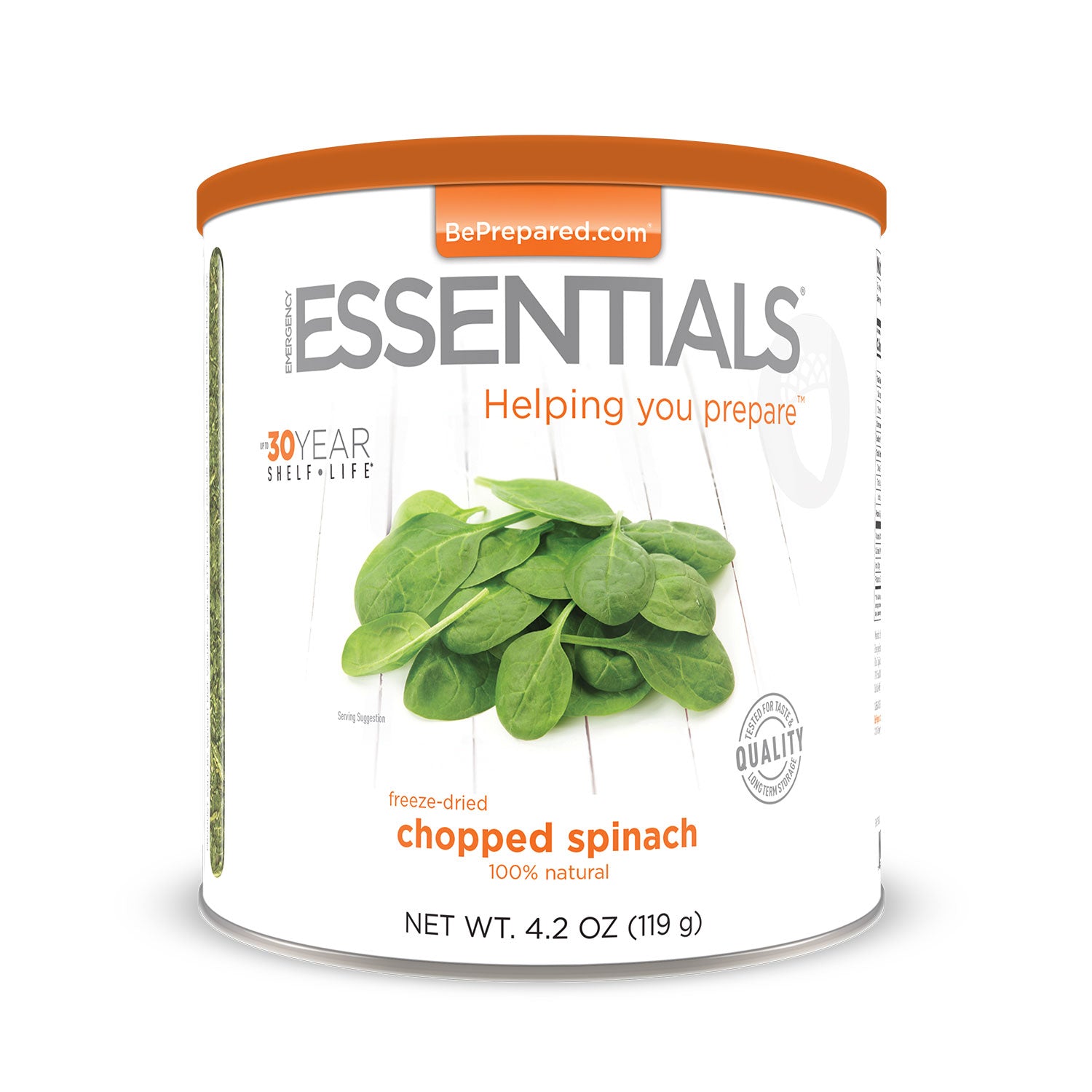 Emergency Essentials® Freeze-Dried Chopped Spinach Large Can (4625789026444)