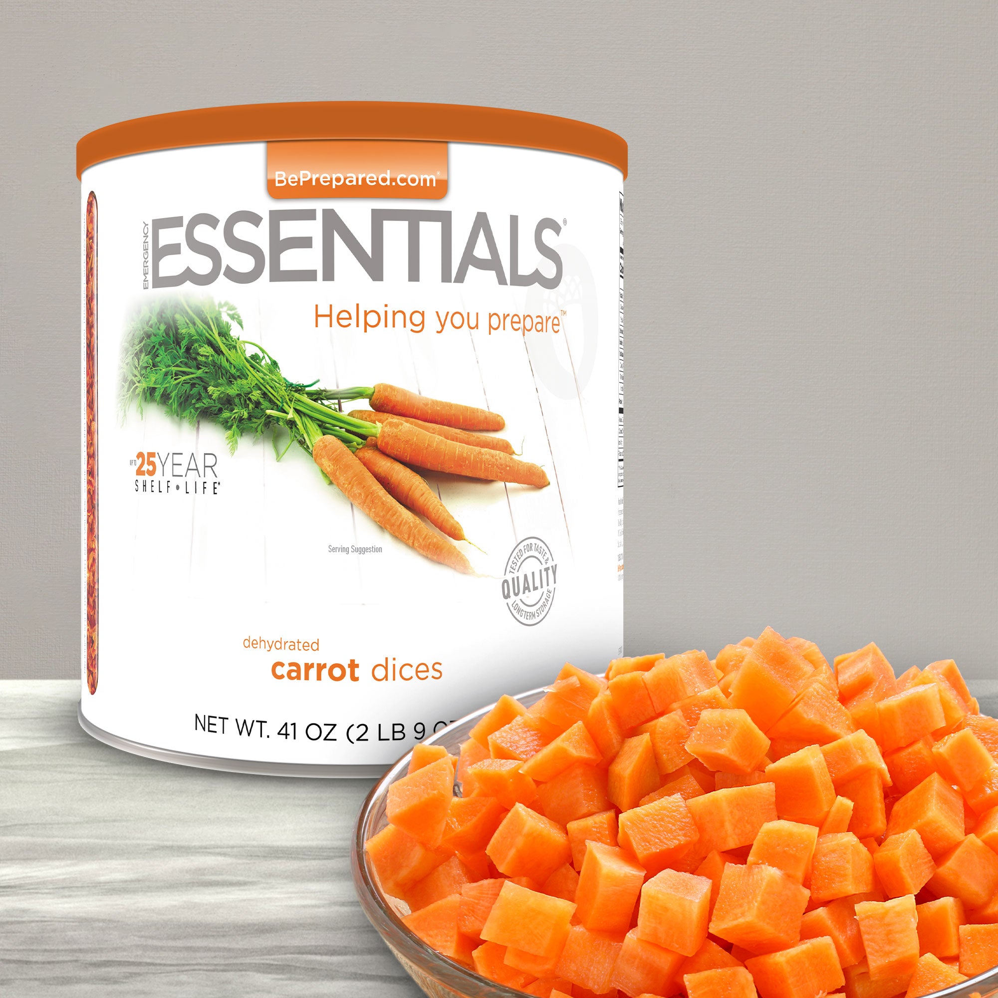 Emergency Essentials® Carrot Dices Large Can (4625840210060)