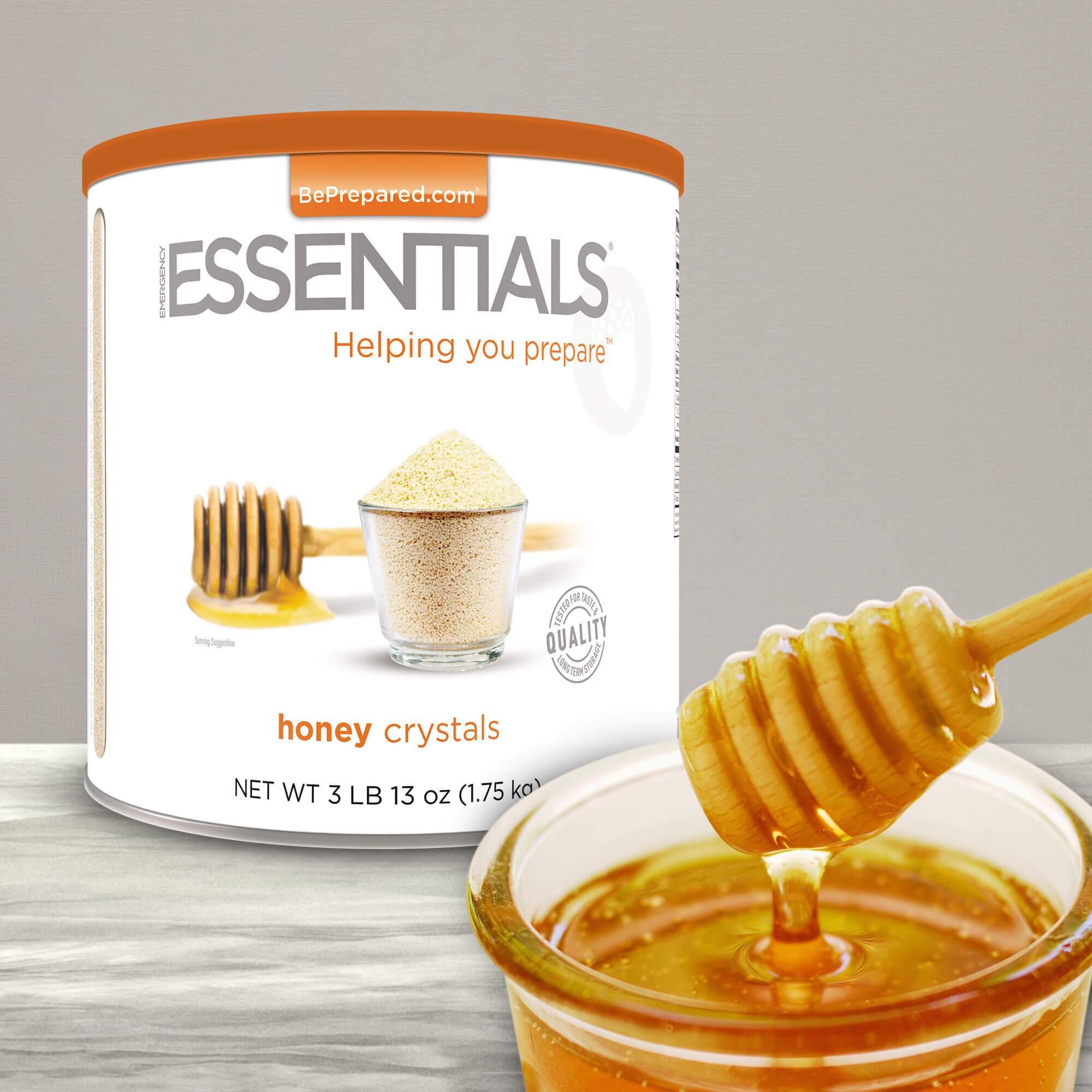 Emergency Essentials® Honey Crystals Large Can (4626436030604)