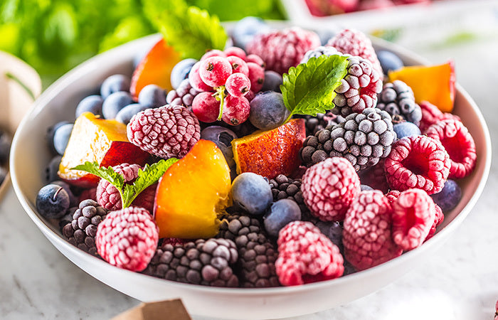 frozen berries and fruits
