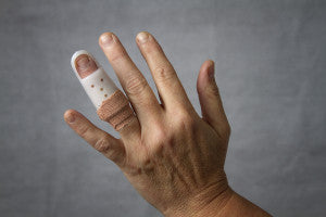 Lesson in First Aid finger splint