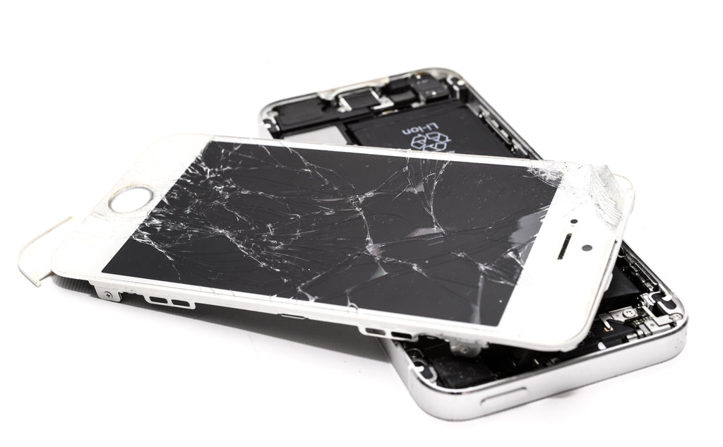 broken cracked phone