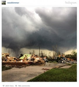twin tornadoes touch down in Nebraska